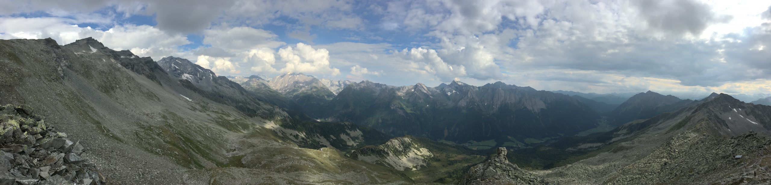 Panoramabild von Friedrichshöhe Richtung Italien